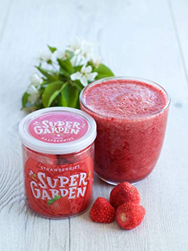 Freeze Dried Strawberry And Raspberry Bundle - Natural And Unsweetened Freeze Dried Fruit Snack - Gluten Free, No Added Sugar, Vegan Snack By Super Garden #TOP2