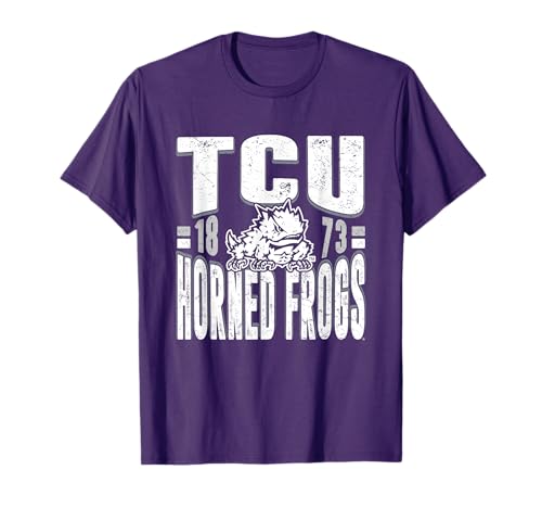 Elite Authentics TCU Horned Frogs Vintage 90's Retro Team Officially Licensed T-Shirt, Small