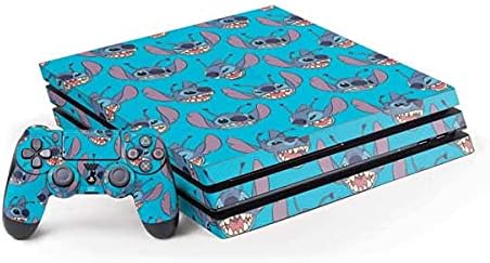 Skinit Decal Gaming Skin Compatible with PS4 Pro Bundle - Officially Licensed Disney Lilo and Stitch Pineapple Stitch Design