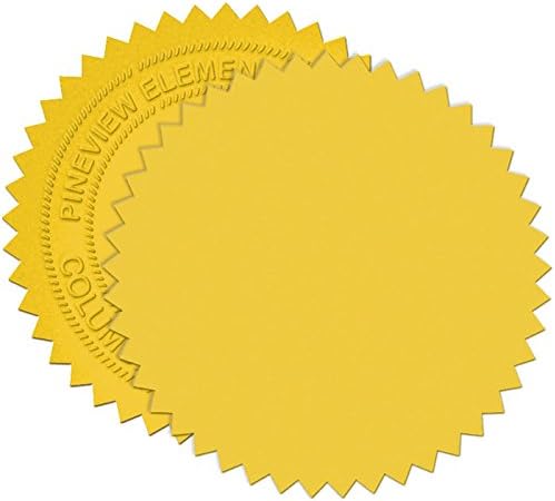 Jones School Supply - Green Foil Seals 2" - Set of 100 Seals for Award Certificates