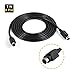Din 8 Pin Cable for JVC Subwoofer Replacement 8 Pin Home Theater Audio 8-pin Din Cable for Philips Yamaha Sony Apple Mac Subwoofer with JVC Systems-7 FT