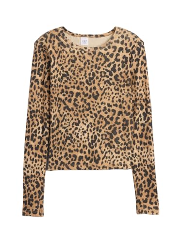 Image of Gap Girls' Long Sleeve Ribbed Tee