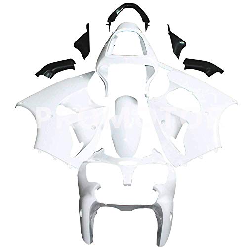 PROMOTOR Unpainted Motorcycle Fairing Kit Injection Body Kit for Kawasaki Ninja ZX 6R 636 2000 2001 2002, ZX600E ZX600J ZZR600 2005 2006 2007 2008 (11 Pcs)