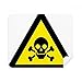 Warning Symbol Yellow Black Poisoning Triangle Cleaning Cloth Screen Cleaner 2pcs Suede Fabric