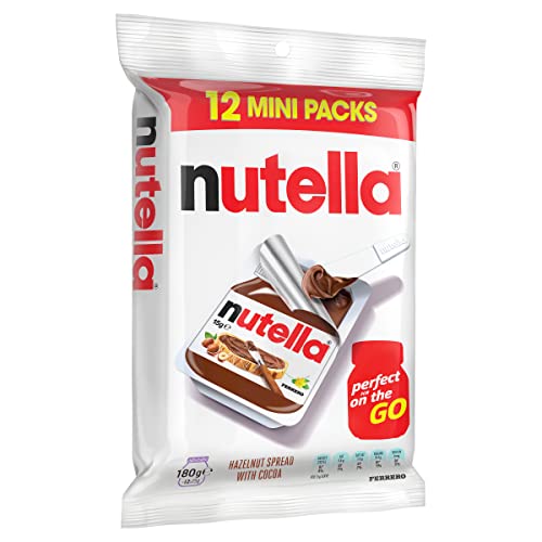 image for Nutella Hazelnut Chocolate Spread 15g Pull Apart Portion Packs, 12 Pac