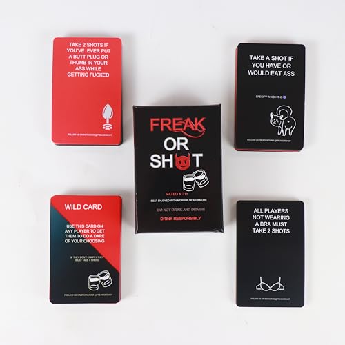 Generic Freak or Shot Adult Drinking Card Game
