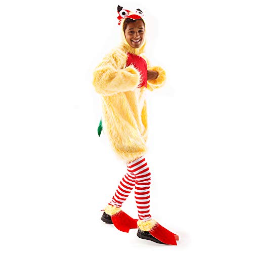 Funky Chicken Costume - Funny Silly Unisex Halloween Adult Body Suit - Image 4