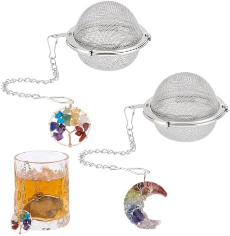 Amazon.com: UNICRAFTALE 2 Sets 304 Stainless Steel Loose Leaf Tea Ball ...