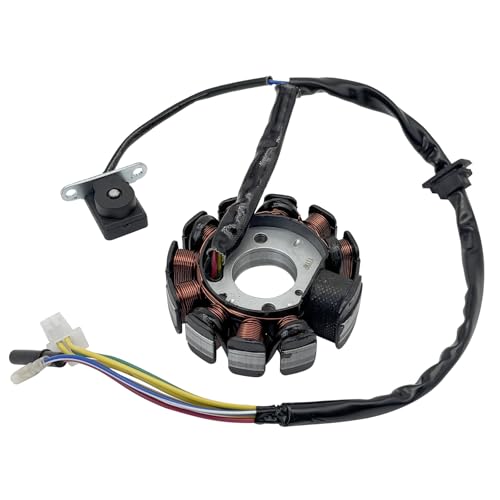 11 Pole/Coils Magneto Stator for GY6 125cc 150cc Moped Scooter ATV Quad by LK LEAPING KNIGHT - Used condition - Image 3