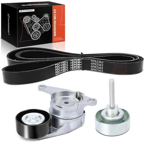 A-Premium Engine Serpentine Belt Drive Kit Compatible with Chevrolet, GMC,