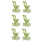 Mini modèle de meuble DIY - design d'aspect vif, excellente décoration de scène miniature, ornement de chariot de courses pour poupées