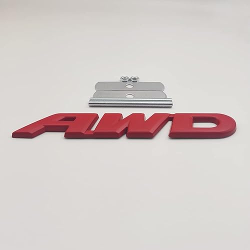 Miniatura 3 de Emblema de metal 3D de la parrilla delantera del coche con logotipo de AWD de tracción total 4 x 4, repuesto deportivo todoterreno para vehículo