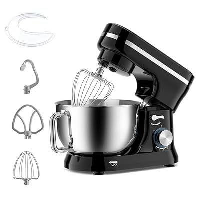 QANYEGN 8 Speed Electric Stand Mixer Large Capacity Household Kitchen Mixer Multifunctional Dough Cake Mixer With Attachments for Home Baking Use