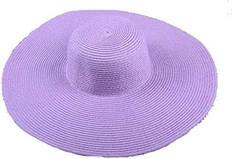 Amazon つば広 麦わら帽子 レディースハット 帽子 ストローハット 折りたたみ 大きいサイズ ツバ広 Uvカット 日よけ帽子 Straw Hat 6500 パープル バイザー 通販