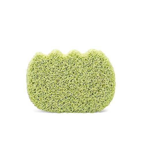 Suavinex, Esponja de Baño con Extracto de Bambú, Esponja para Bebés, +0 Meses, y para toda la Familia, Apta Pieles Sensibles, Esponja de Baño Extra Suave, Con Delicada Fragancia. Color Verde