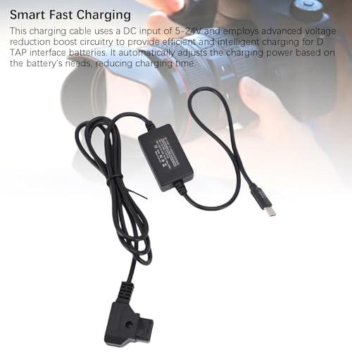 Cable de carga rápida Fabater D Tap a Type C para baterías de montaje en V 4