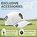 Adjustable Golf Cap for Women – Breathable Ladies Golf Hats for Women with Magnetic Ball Marker & Tee Holders, Lightweight Women's Golf Hat, Ponytail-Compatible, Athletic Womens Hats - White