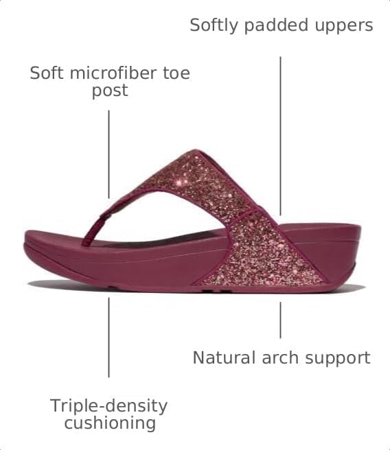 Image of FitFlop Women's LULU Suede Toe-Post Sandals | Lightweight Summer Walking Sandals with Cushioned Comfort, Arch Support & Grip