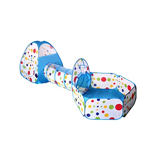 WIUSOODE 3 em 1 tendas para crianças de aço inoxidável playground pátio bola portátil piscina túnel