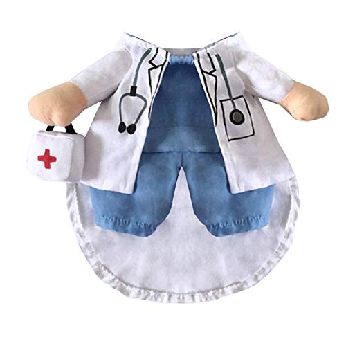 Disfraz de Doctor para Perro Talla L Halloween miniatura 3