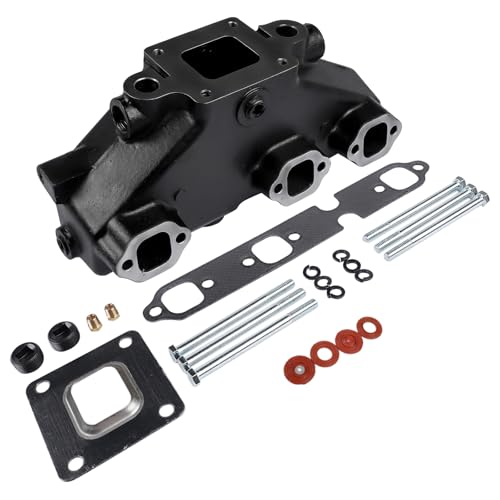 Image of Exhaust Manifold w /Gaskets Bolts Replacement for 2002 Mercruiser 4.3L V6 Dry Joint 864612T01