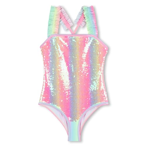 Billieblush Costume da Bagno Bambina, Multicolore, 8 Anni