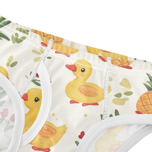 Wusikd Ducks Pineapplef Boys' Underwear Cotton Cute Boys Briefs Soft Toddler Underwear 2T4