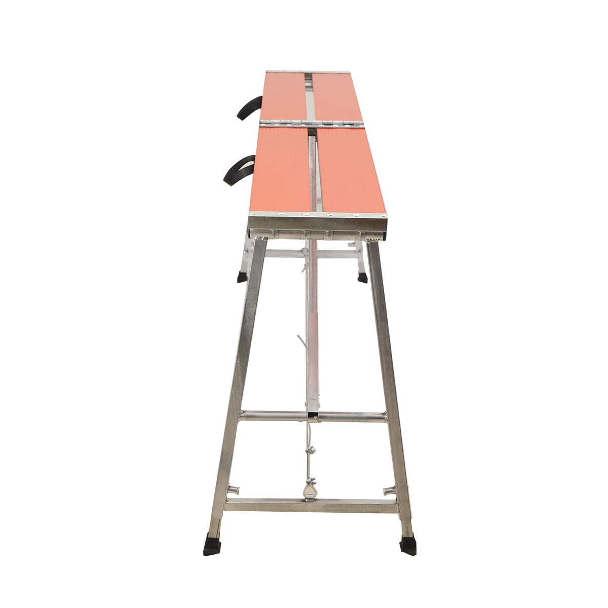 Piattaforma di Sicurezza Pieghevole in Alluminio, Piattaforma da Lavoro Regolabile 70-120cm, Carico 300kg, Antiscivolo, Ideale per Impalcatura e Uso Domestico o Professionale