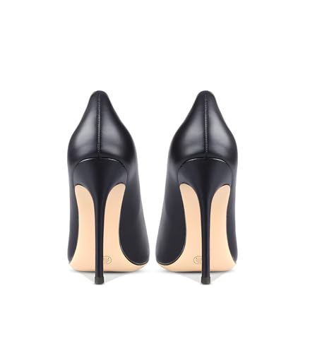 Image of Women's Pointed Toe Shallow Mouth Sexy Square Buckle Rhinestones 10cm Stiletto Heels Slip-on Wedding Party Banquet Big Size Shoes