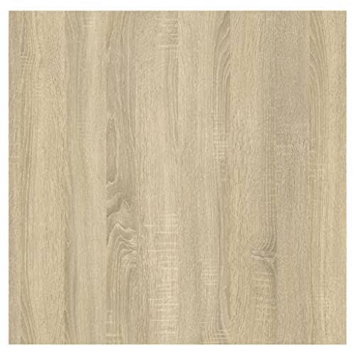 Table de chevet avec compartiment et porte chêne Sonoma meuble fermé 2x
