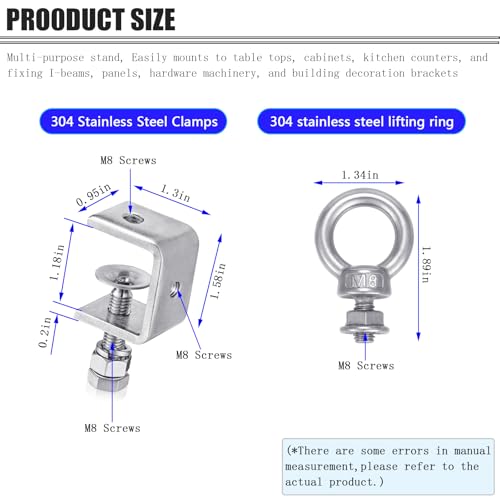 Colliers de serrage en C M8 petits serre-joints pour soudure et bois - 3