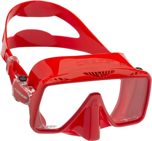 Image of Cressi SF1 Frameless Diving Masks, Red