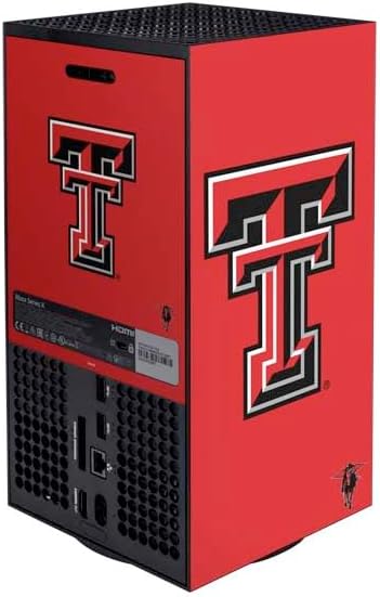 Skinit Decal Gaming Skin Compatible with Xbox Series X Bundle - Officially Licensed Texas Tech University Red Raiders Design