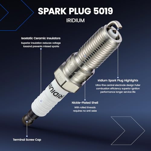 Image of Set of 6 Ignition Coil Pack UF303 and Spark Plugs 5019 Compatible with Isuzu i-370 Ascender Compatible with GMC Canyon Envoy, Bravada, Rainier, Colorado Trailiblazer, 2.8L 3.5L 4.2L
