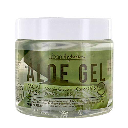 Urban Hydration Skincare, Bright & Balanced Aloe Vera Leaf Facial Gel Mask, 6.7 FL OZ