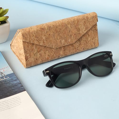 Image of VIVID Eyewear Lightweight Case Cover | Faux Leather Spectacle Eyeglass Box | Magnetic Closure Chashma Dibbi for Specs & Glasses 15.5 X 6 X 6 CM Inside Size | IC-545 | Woodcolor