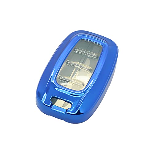 BROVACS Soft TPU Case Shell Cover Protector Holder Compatible with CHRYSLER Pacifica Voyager Remote Key Fob 3 5 6 7 Button SV9751 Blue