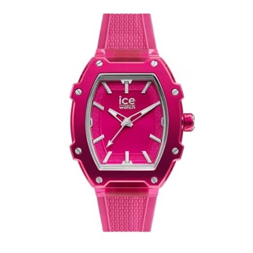 Ice-Watch - Ice boliday Flashy pink - Rosa Damenuhr mit Silikonarmband - 023323 (Medium)