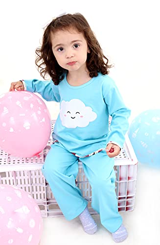 Pijama Longo Infantil Algodão Menina Mechler