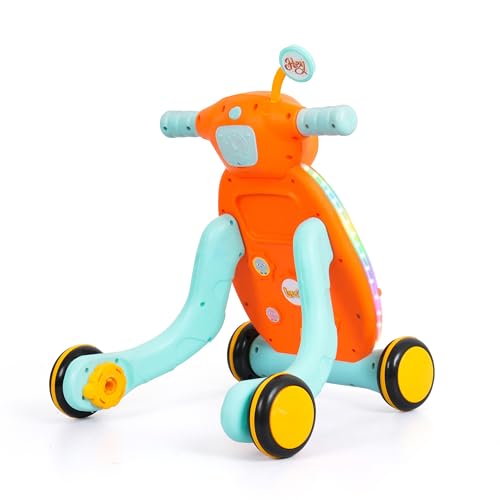 Image of Luusa Pro Kids Tiny Steps Baby Walker | Toddler Walker with Lights, Music, and Ball Game | 2-in-1 Interactive Activity Walker Reda | Proudly Made in India