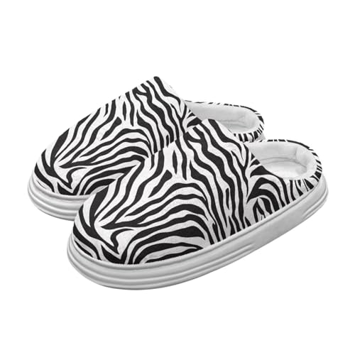 ZDCUSTOM Women's Men's House Slipeprs Memory Foam Bedroom Shoes with Thick Sole Non Slip Indoor Outdoor Slip on Scuff Slippers