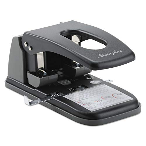 Perforatrice bureau Swingline 74190 extra heavy duty 2 trous fixes - 4