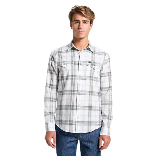 T-shirt Lee Western Clean blanc S en coton haut de gamme durable