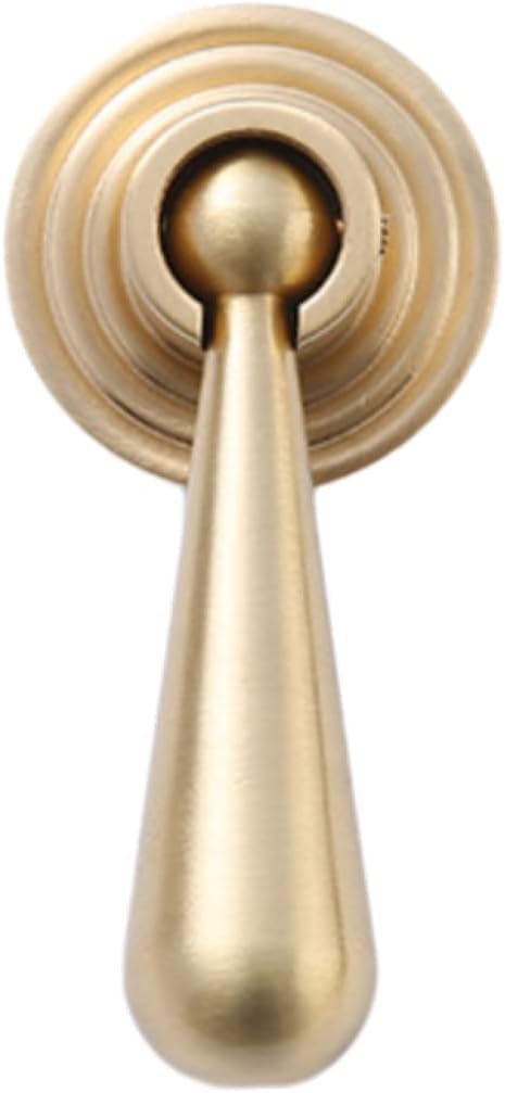 Tnbccxn 32*70*16Mm Cabinet Handles, Cabinet Handles,Door Knobs Brass Water Drop Pendant Handle Full Copper Handle(32 * 70 * 16Mm)