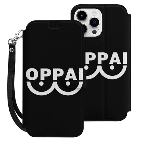 iPhone15ProMax用ケース 手帳型 ワンパンマン スマホケース ストラップ付き 財布型 アイフォン15ProMax用ケース おしゃれ 軽量 背面 携帯カバー カード収納 スタンド機能 PUレザー 耐衝撃