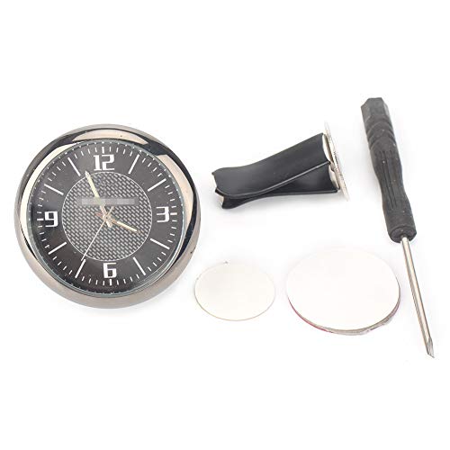 GZYF Car Onboard Small Round Clock Table Round Classic Analog Quartz Clock Cover