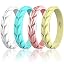 F: Rose Gold, Pearl White, Baby Yellow, Metallic blue