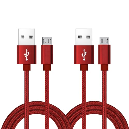 Confezione da 2 pezzi Lunghezza 1,2 m: Il cavo micro USB medio lungo da 1,2 m è ottimizzato per l'utilizzo con porte USB difficili da raggiungere e caricabatterie da parete non visibili. Inoltre, è possibile mantenere i movimenti casuali lontano dalla fonte di alimentazione senza il fastidio delle radiazioni.