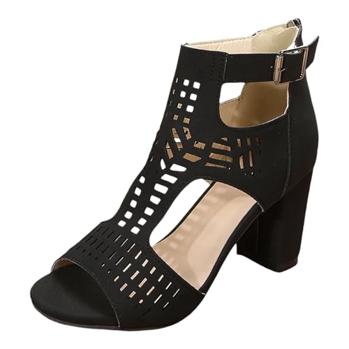 LKRSEEF Escarpins Femme Escarpin Compensee Nu-Pieds Talon Escarpins Chic Grande Taille Été Chaussures Confort Chic Élégante