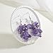 Seraphina Handmade Natural Amethyst Crushed Crystal Stone Dangle Earrings Purple Drop Dangle Earrings Jewelry Gift
